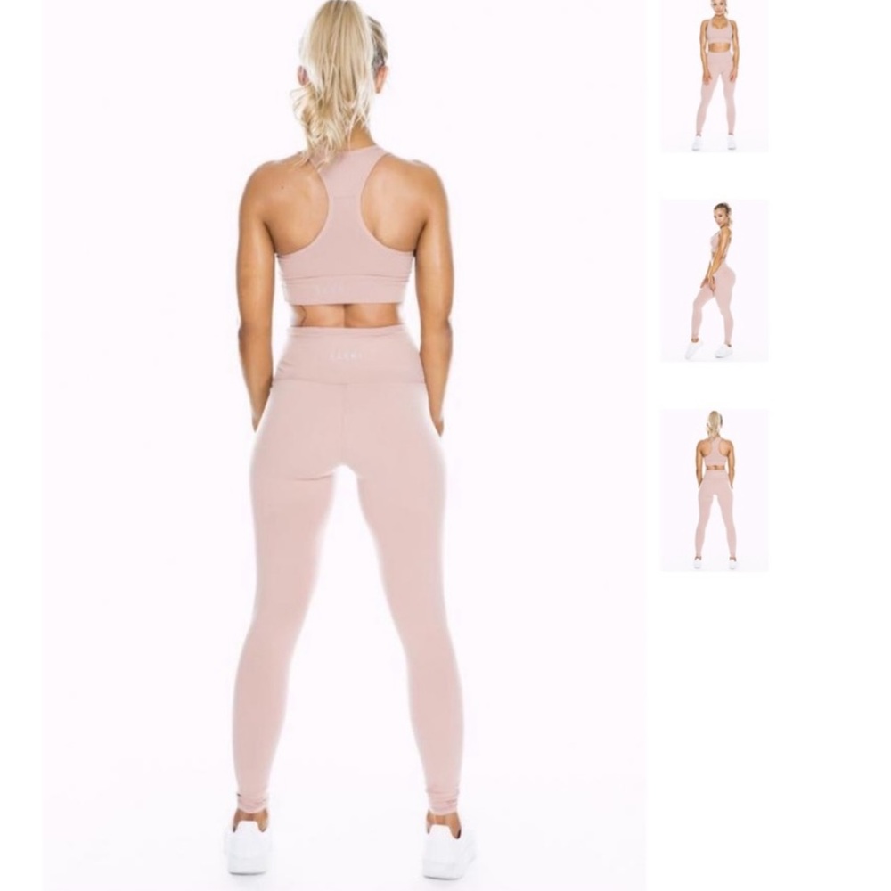 SASKI Dusty Pink High Waist Leggings - Picture 5 of 13
